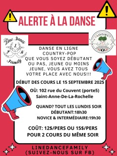 Cours de danse - Loisirs de Sainte-Anne-de-la Rochelle